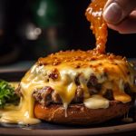 Hambúrguer Nordestino de Carne de Sol com Creme de Aipim e Queijo Coalho